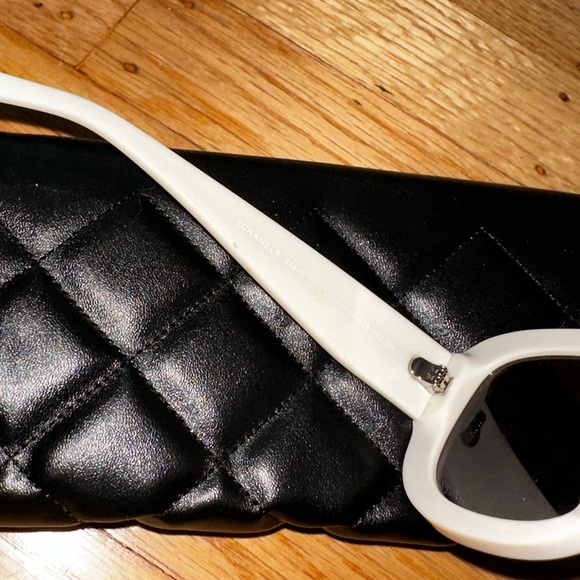 Chanel Sunglasses White Frame - Picture 2 of 6